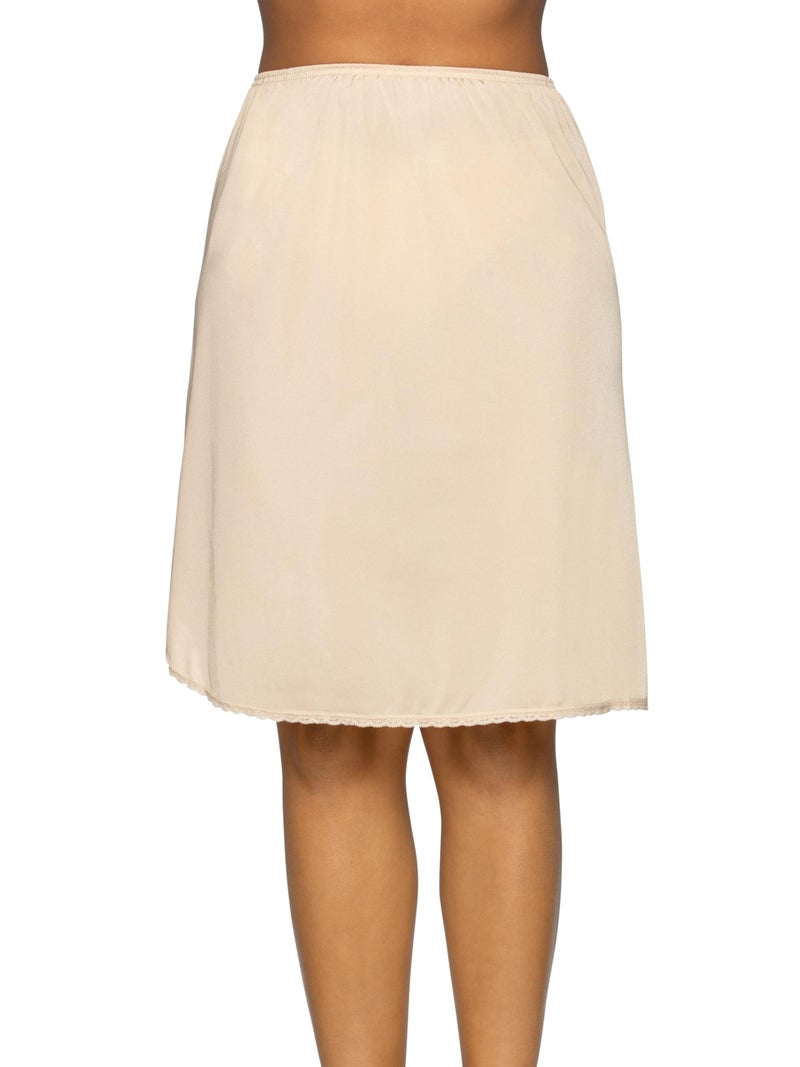 Vanity Fair womens Everyday Layers Single Slit Half Slip, Damask Neutral, 2X-Large (24" Length) - Image 1